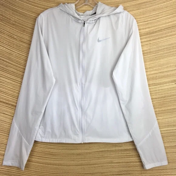Nike-shield Impossibly Light ZIP-UP Hooded Running Pockable Jacket Size L - Picture 4 of 12
